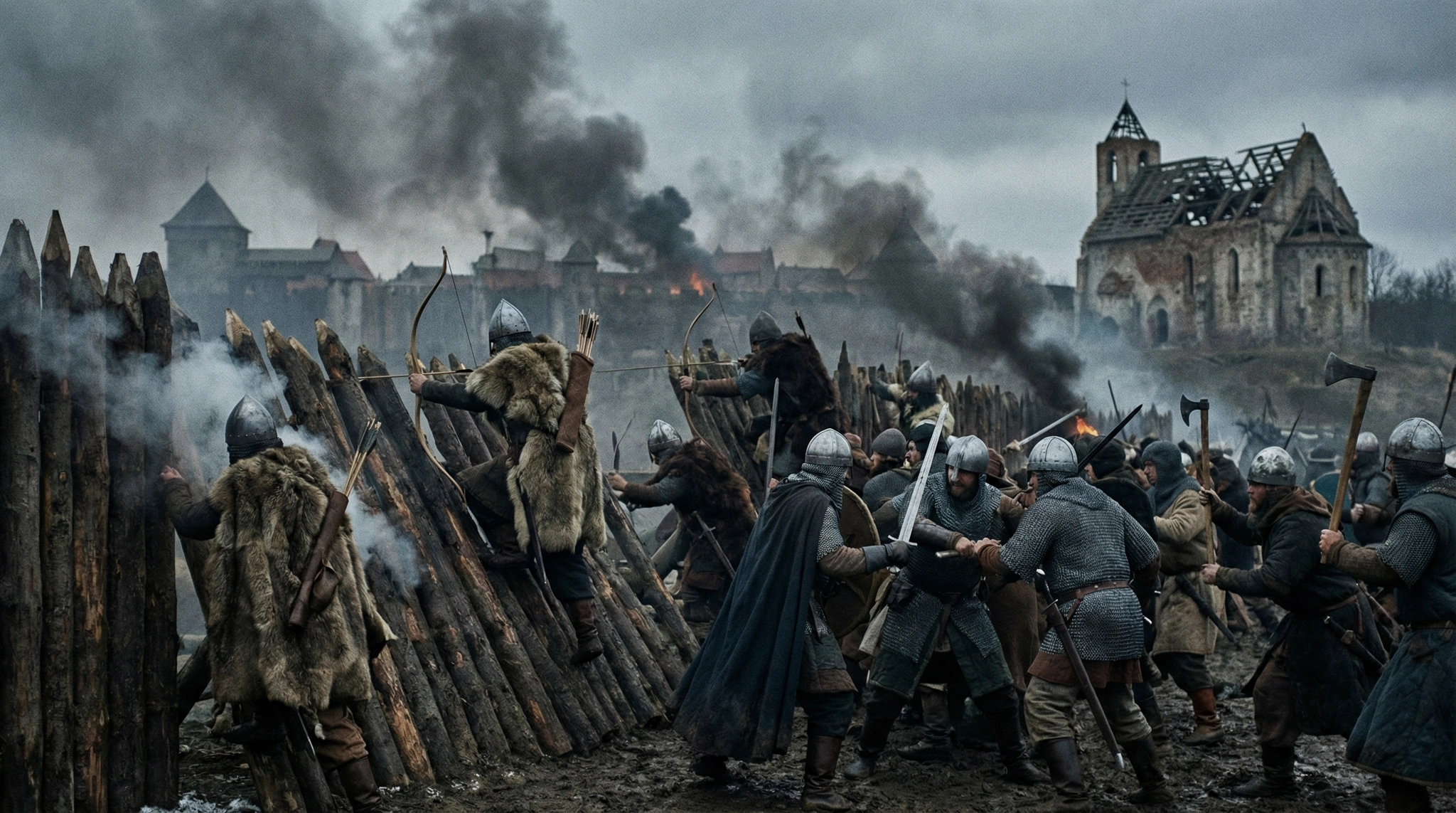 Mongol siege and destruction of Kyiv in 1240