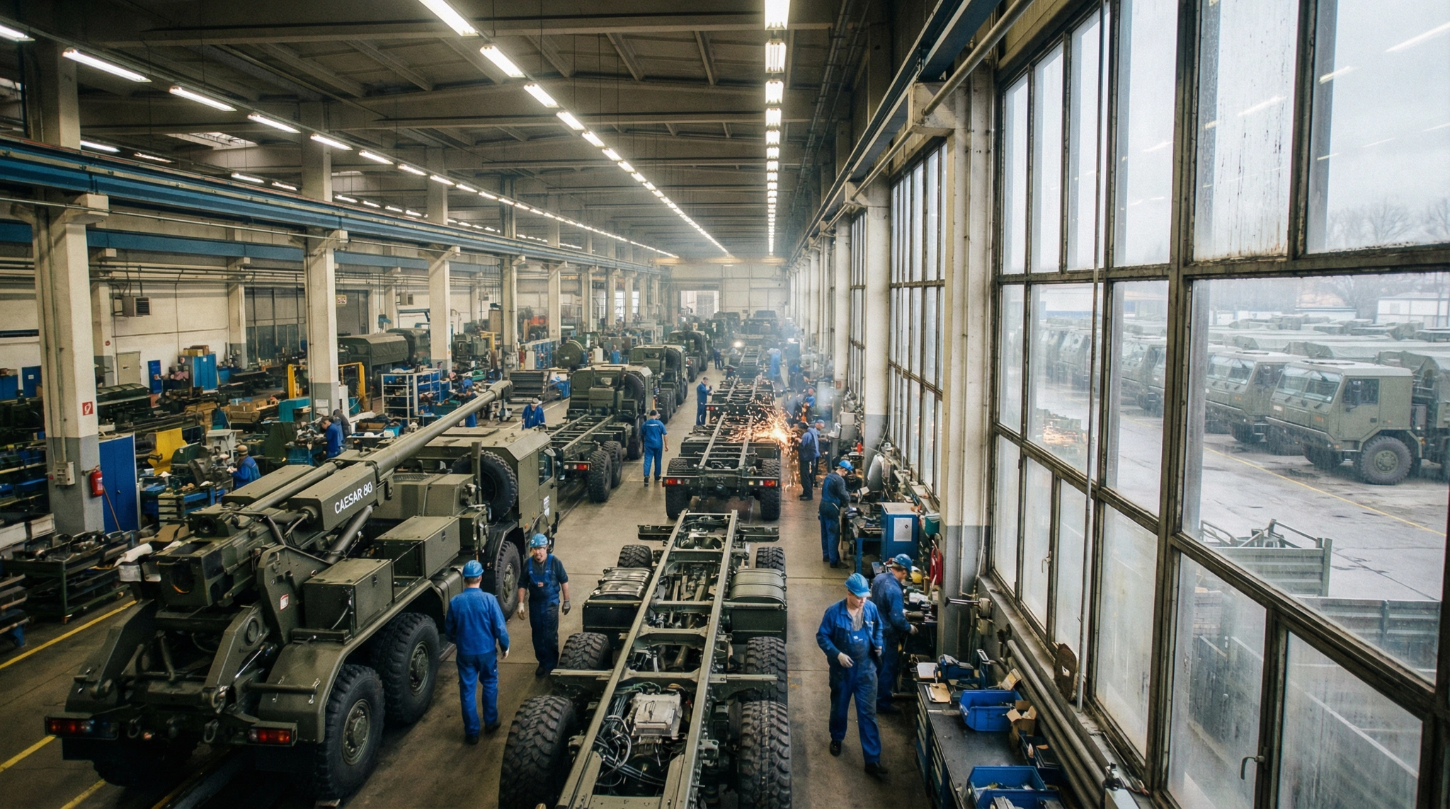 Interior of a Tatra factory in the Czech Republic.