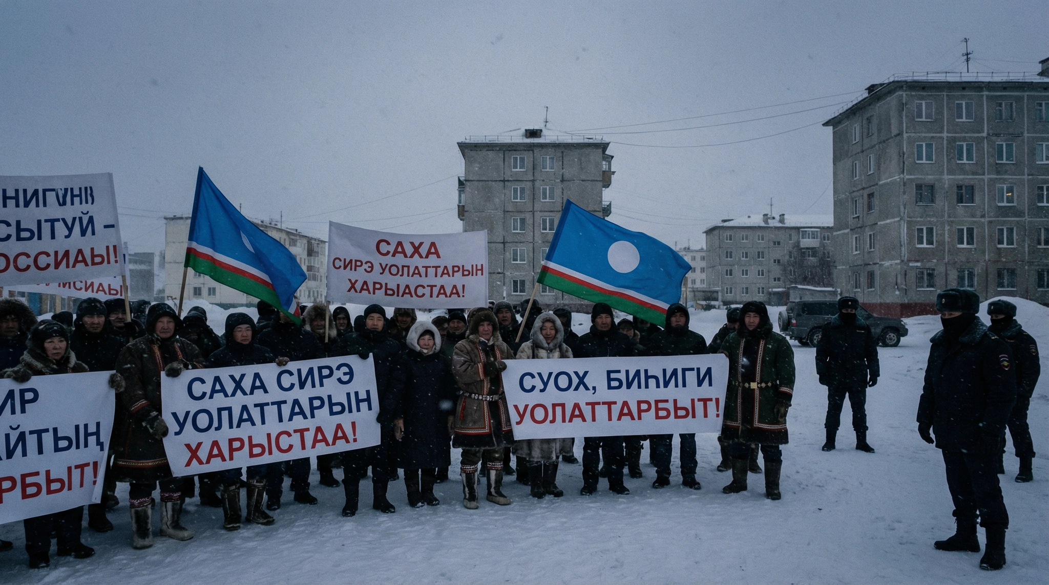 Protest in Sakha Republic against Russian conscription